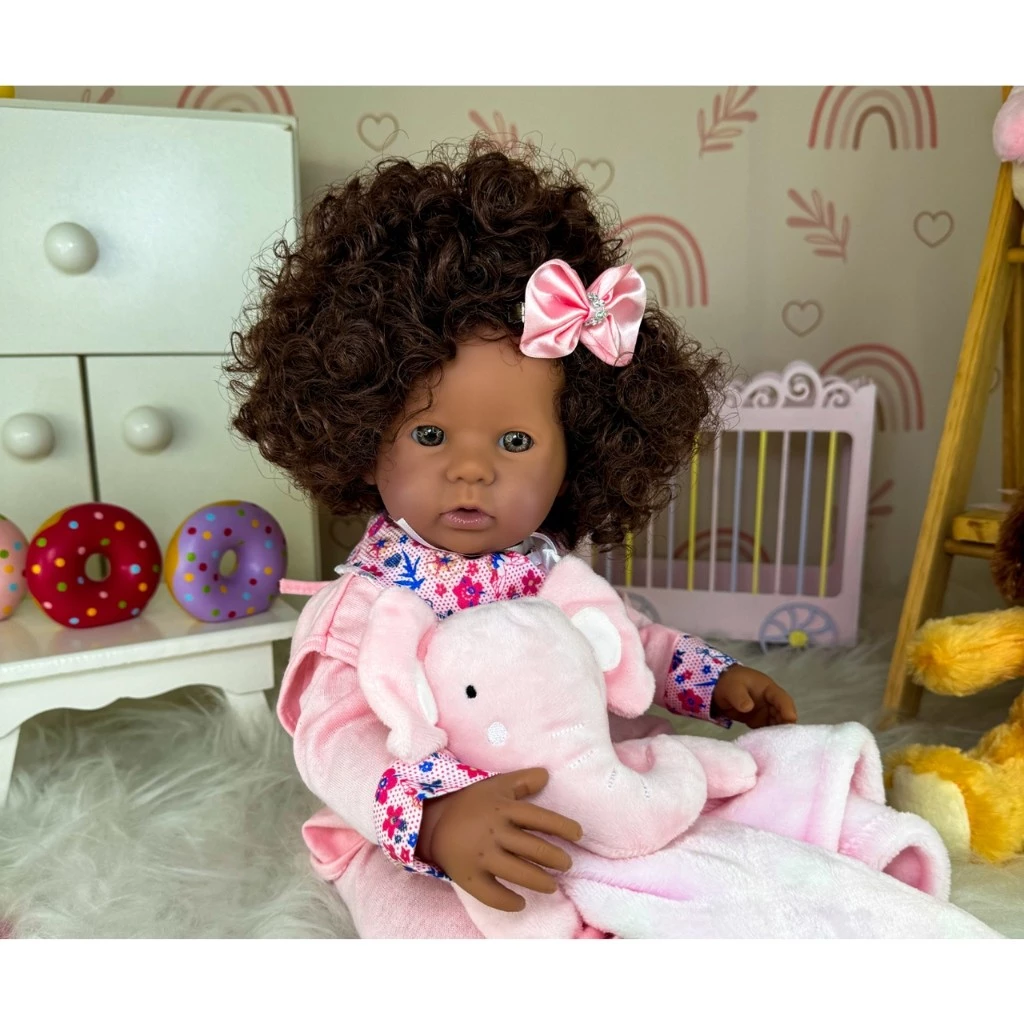 Bebê Reborn Princesa Preta - Imagem 3