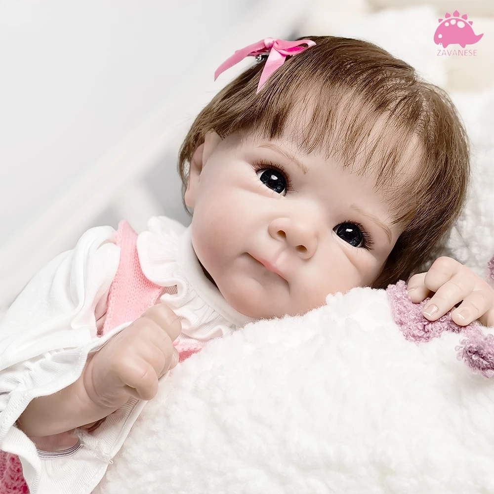 Bebê Reborn Menina Olhos Azuis - Imagem 2