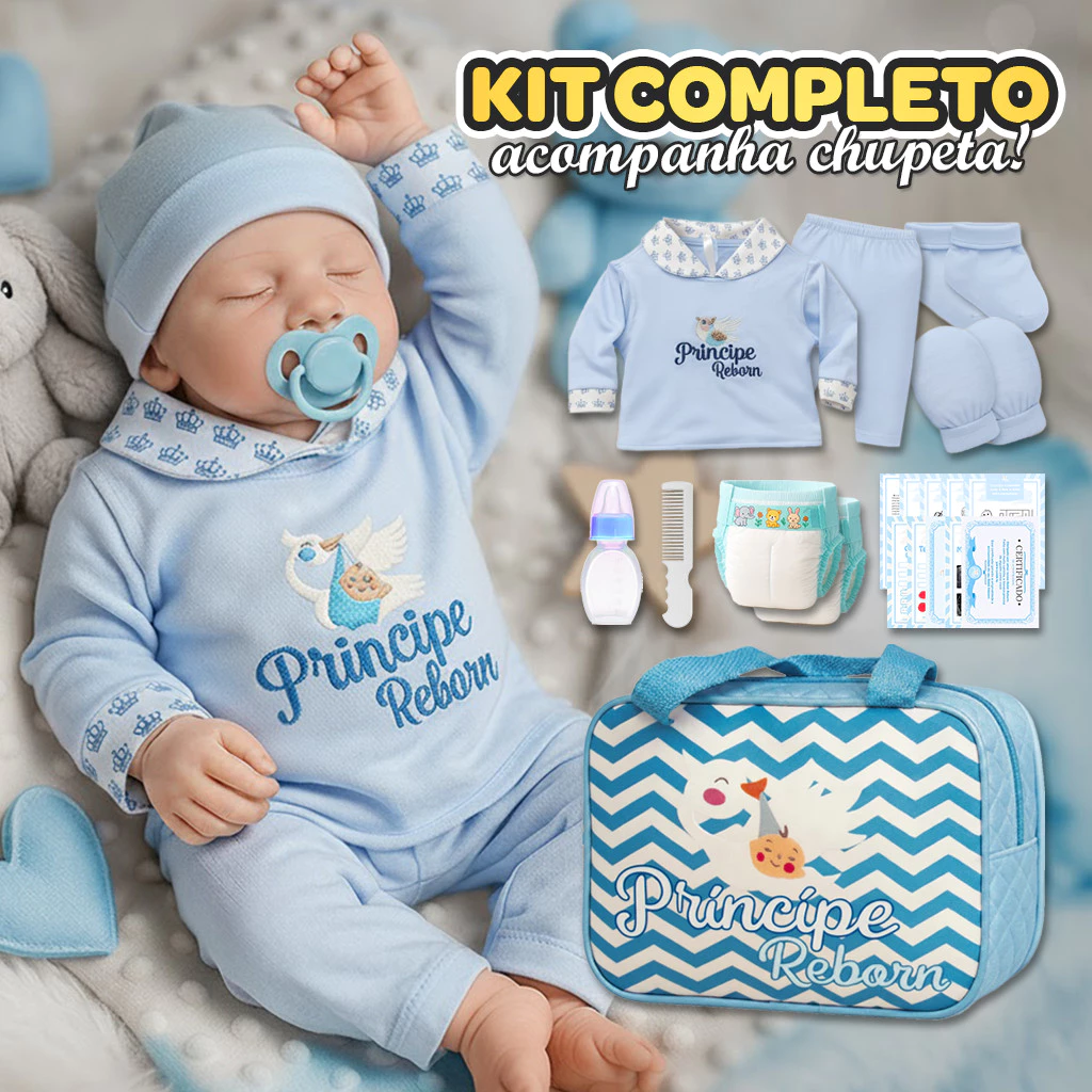 Bebê Reborn Menino Vinil Siliconado - Imagem 2