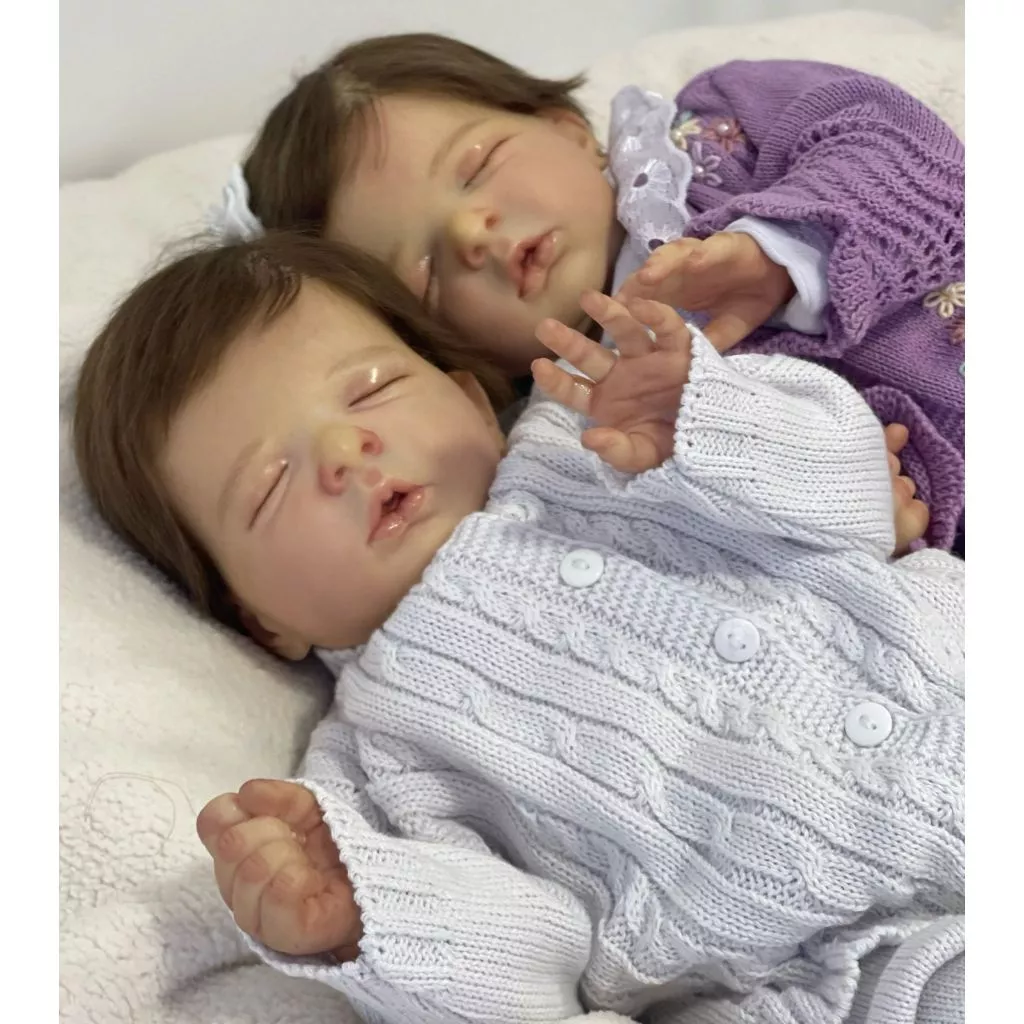 Bebê reborn gêmeos realista - Imagem 3